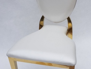 Krzesło Glamour białe - front