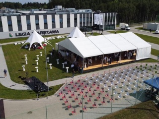 Otwarcie Centrum Treningowego Legia Warszawa - hala namiotowa RAJT TYP 15 - fot.3